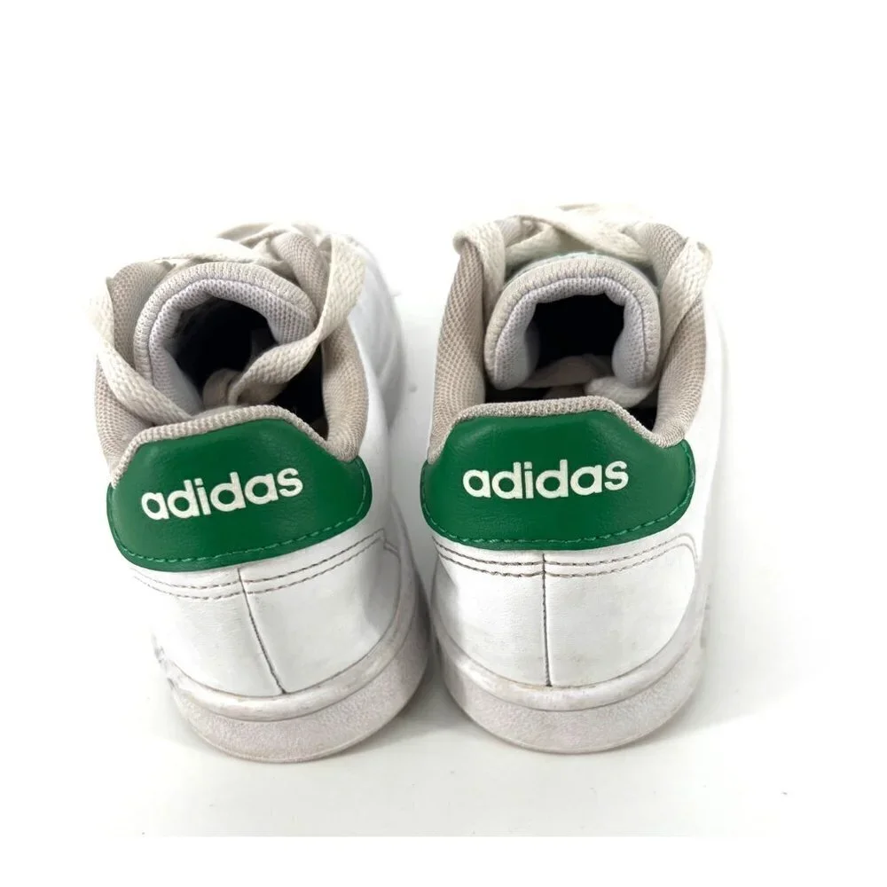 Adidas Originals Kids Sneakers Size 13 White and Green